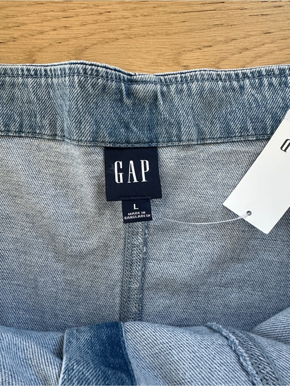 GAP Light Blue Denim Dress with Button Detail - Picture 3 of 7